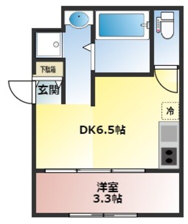 連坊駅 徒歩9分 1階の物件間取画像